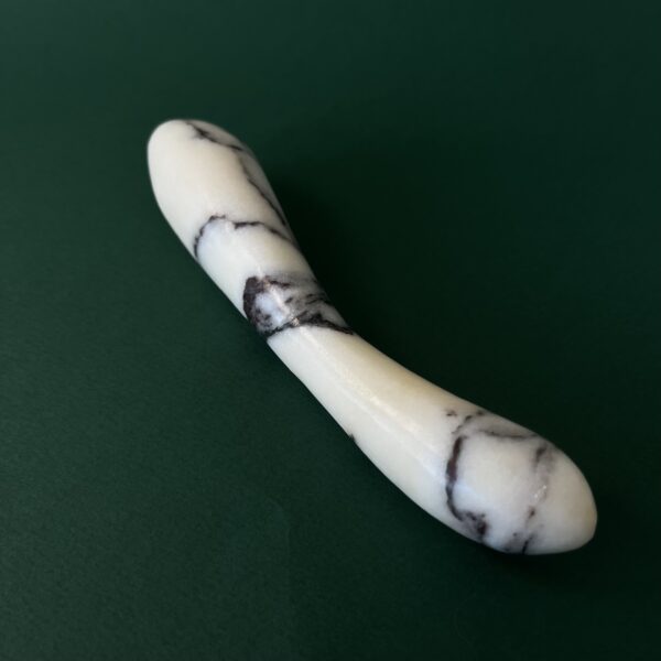 White marble luxury dildo texture detail — natural stone adult toy