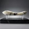 Curved White Marble G-Spot Stimulator — Voluptus | Seductive Stones Curved White Marble G-Spot Stimulator — hand-carved white Anatolian marble | Seductive Stones Voluptus Collection