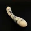 Blush Anatolian Marble Curved Wand — hand-carved white Anatolian marble | Seductive Stones Voluptus Collection