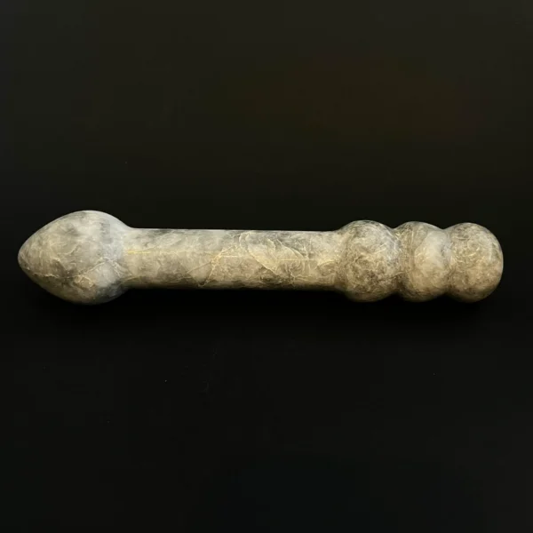 Afyon Black White Marble Double Wand — Sensus | Seductive Stones Afyon Black White Marble Double Wand — hand-carved Afyon black white marble | Seductive Stones Sensus Collection
