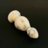 Ivory Marble Beaded Plug — Intima | Seductive Stones Ivory Marble Beaded Plug — hand-carved Afyon white marble | Seductive Stones Intima Collection