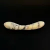 Blush Anatolian Marble Curved Wand — hand-carved white Anatolian marble | Seductive Stones Voluptus Collection