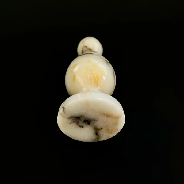 Ivory Marble Beaded Plug — Intima | Seductive Stones Ivory Marble Beaded Plug — hand-carved Afyon white marble | Seductive Stones Intima Collection