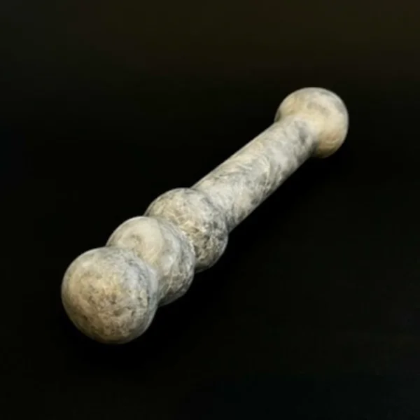 Afyon Black White Marble Double Wand — Sensus | Seductive Stones Afyon Black White Marble Double Wand — hand-carved Afyon black white marble | Seductive Stones Sensus Collection
