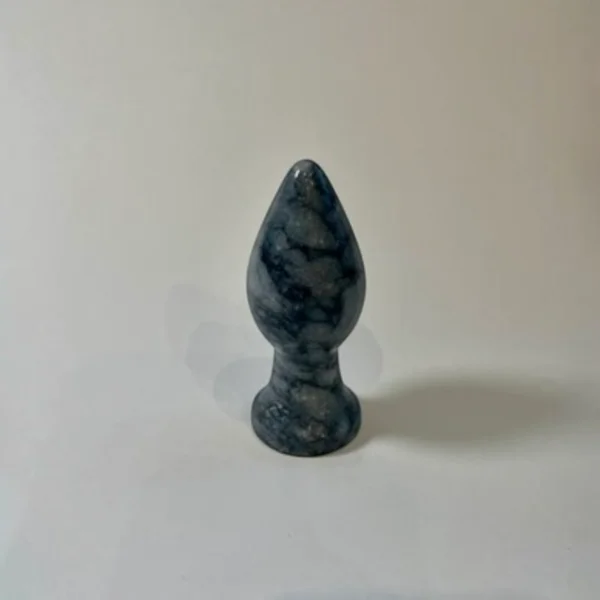 Black Afyon Marble Anal Plug Large — Intima | Seductive Stones Black Afyon Marble Anal Plug Large — hand-carved black Afyon marble | Seductive Stones Intima Collection