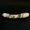 White Marble G-Spot Wand — Voluptus | Seductive Stones White Marble G-Spot Wand — hand-carved white marble with black veining | Seductive Stones Voluptus Collection