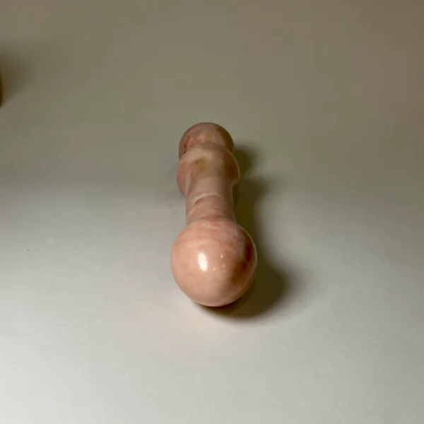 Cherry Marble Double Wand — hand-carved cherry Elazığ marble | Seductive Stones Sensus Collection