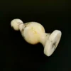Ivory Marble Beaded Plug — Intima | Seductive Stones Ivory Marble Beaded Plug — hand-carved Afyon white marble | Seductive Stones Intima Collection