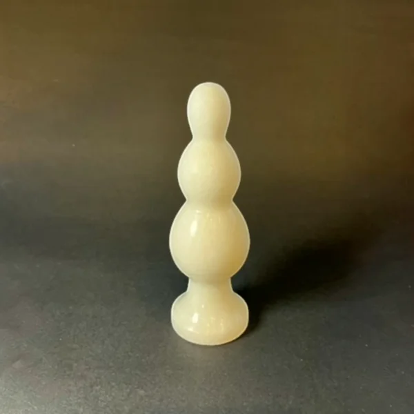 Afyon Black White Marble Wand — hand-carved Afyon black and white marble | Seductive Stones Sensus Collection