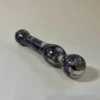 White Grey Anatolian Marble Curved Wand — hand-carved white grey Anatolian marble | Seductive Stones Voluptus Collection