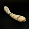 Blush Anatolian Marble Curved Wand — hand-carved white Anatolian marble | Seductive Stones Voluptus Collection
