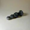 Black Marble Beaded Plug — Intima | Seductive Stones Black Marble Beaded Plug — hand-carved black Afyon marble | Seductive Stones Intima Collection