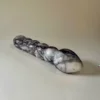 White Marble Beaded Wand — hand-carved pure white Anatolian marble | Seductive Stones Sensus Collection