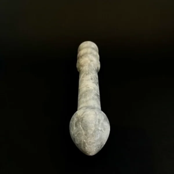 Afyon Black White Marble Double Wand — Sensus | Seductive Stones Afyon Black White Marble Double Wand — hand-carved Afyon black white marble | Seductive Stones Sensus Collection