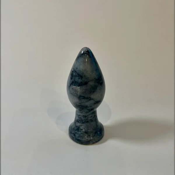 Black Afyon Marble Anal Plug Large — Intima | Seductive Stones Black Afyon Marble Anal Plug Large — hand-carved black Afyon marble | Seductive Stones Intima Collection