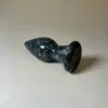 Black Grey Anatolian Marble Plug — hand-carved black grey Anatolian marble | Seductive Stones Intima Collection