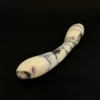 Blush Anatolian Marble Curved Wand — hand-carved white Anatolian marble | Seductive Stones Voluptus Collection