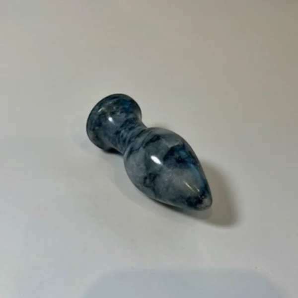 Black Afyon Marble Anal Plug Large — Intima | Seductive Stones Black Afyon Marble Anal Plug Large — hand-carved black Afyon marble | Seductive Stones Intima Collection