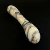 White Marble G-Spot Wand — Voluptus | Seductive Stones White Marble G-Spot Wand — hand-carved white marble with black veining | Seductive Stones Voluptus Collection