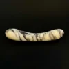 Cream Marble Curved Wand — hand-carved cream Anatolian marble with black banding | Seductive Stones Voluptus Collection