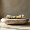Blush Anatolian Marble Curved Wand — hand-carved white Anatolian marble | Seductive Stones Voluptus Collection