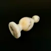 Ivory Marble Beaded Plug — Intima | Seductive Stones Ivory Marble Beaded Plug — hand-carved Afyon white marble | Seductive Stones Intima Collection