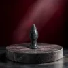 Black Grey Anatolian Marble Plug — hand-carved black grey Anatolian marble | Seductive Stones Intima Collection