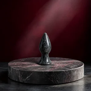 Black Grey Anatolian Marble Plug — Intima | Seductive Stones Black Grey Anatolian Marble Plug — hand-carved black grey Anatolian marble | Seductive Stones Intima Collection